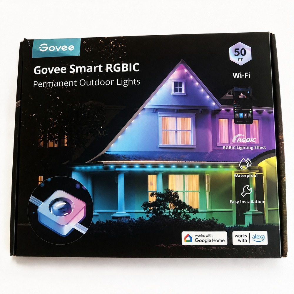 Govee RGBIC 50FT Permanent Outdoor LED Lights Waterproof Smart Home Lighting